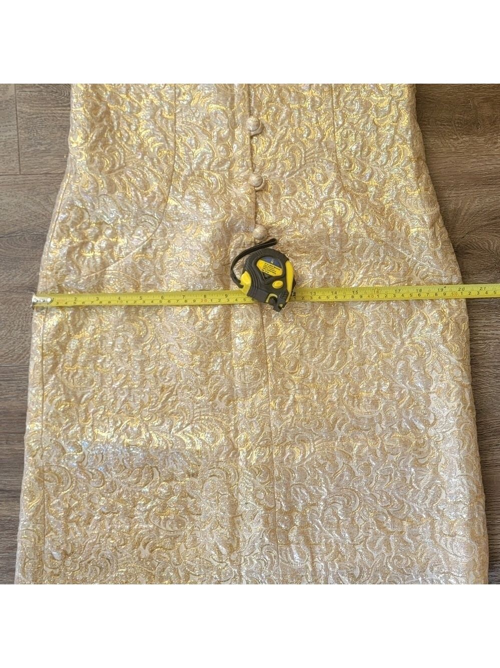 Vintage Gold Dress by Gina Rinaldi #1827 - Picture 9 of 15